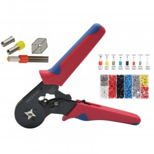 Cleste de sertizat HSC8/6-4 + set 1200 pini - Img 2