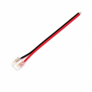 Conector Banda LED COB/SMD Monocolor 10mm 2 Pini cu Cablu 10cm Set 10 Buc YOA/YCA2P10-1 - Img 2