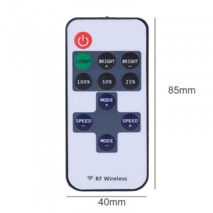 Controler Banda Led Monocolora, RF Wireless 11Taste - Img 2