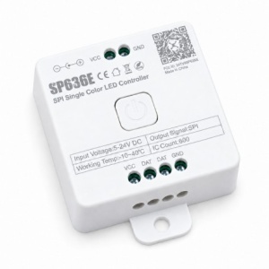 Controler Bandă LED SPI Monocromă, Bluetooth, 5–24 V SP636E