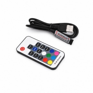 Controler USB pentru Banda LED RGB cu Telecomanda RF 17 Taste - Img 4