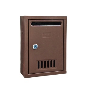 Cutie postala metalica maro 260x195x75mm