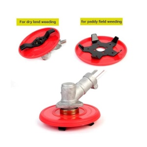 Disc motocoasa 5 lame, protectie, pentru sapat, plivit, tuns iarba, diametru gaura ax 25mm - Img 3
