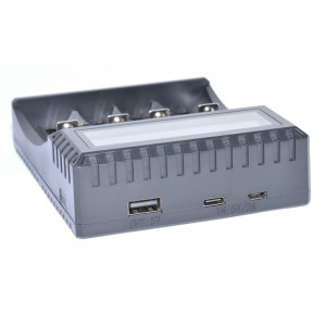 Incarcator Digital Inteligent de Li-Ion, Ni-Mh, Ni-Cd pentru R3, R6, 18650, 9V - Img 3