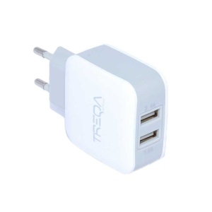 Incarcator retea - 2 x USB / 2,4A TREQA