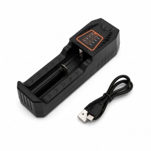 Incarcator Universal pentru Acumulatori Li-ion 1 Slot 18650 USB Type-C