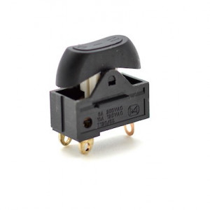 Intrerupator basculant negru on-off-on
