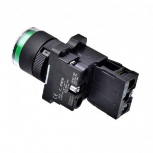 Intrerupator Buton Push Cu Cauciuc 22mm Verde No- EB2 - Img 5