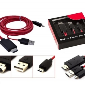 KIT cablu MHL Samsung HDMI - Micro USB HDTV