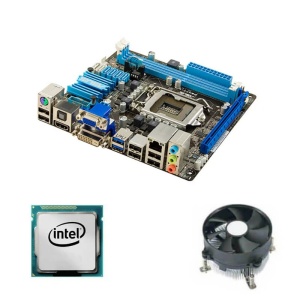 Kit Placa de Baza Mini-ITX Asus P8H77-I, Intel Core i3-3240, Cooler