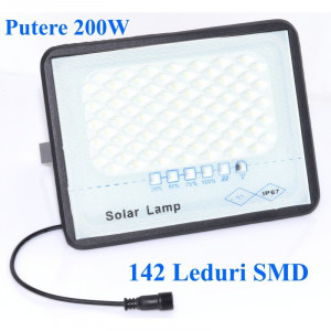 Lampa led 200W cu panou solar si telecomanda - Img 3