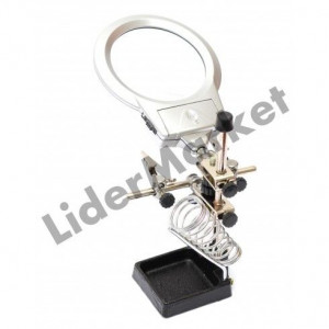 Lupa cu led si clesti pentru electronice - Img 2