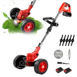 Motocoasa electrica Blitz Power cu 2 acumulatori 48V si roti detasabile