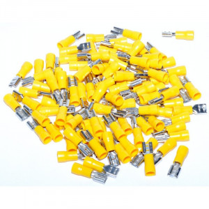 Papuci Electrici Galben Mama 6,3mm ,100buc/set - Img 2