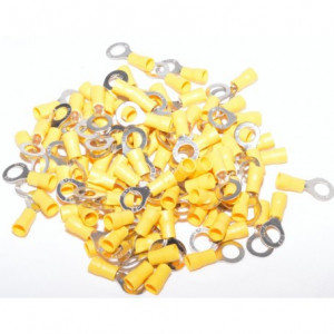 Papuci electrici izolati galben tip inel Ø8mm 100b/Punga