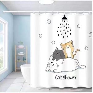 Perdea dus CAT SHOWER 180x200cm
