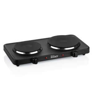 Plita electrica Dubla Zilan ZLN-2181 Negru, 2500W, termostat reglabil, protectie impotriva supraincalzirii