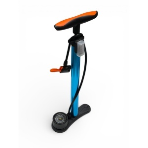 Pompa de bicicleta din aluminium ,cu manometru si accesorii umflare mingi si articole gonfalbile