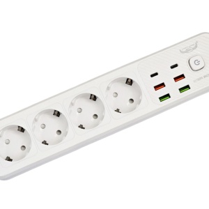 Prelungitor electric cu 4 prize + 4 USB + 2 Type-C, 3 metri - Img 3