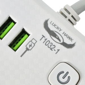 Priza multiplicator Schuko cu 2 prize 220V, 2x USB-A + 1x USB-C cu incarcare max 20W, buton ON/OFF, 2500W si functie lampa LED touch-control - Img 3