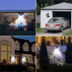 Proiector cu panou solar, senzor de lumina si telecomanda 25W - Img 2