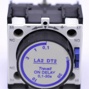Releu Auxiliar (Timer Contactor) LA2 DT2 0,1-30sec