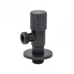 Robinet coltar inox negru mat 1/2x3/4"