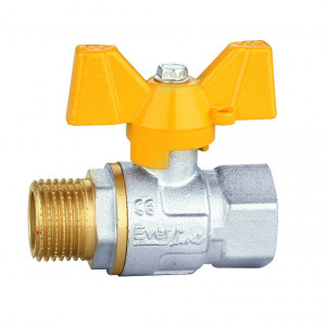 Robinet tip fluture pentru gaz 3/4"MF