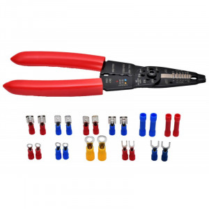 Set cleste multifunctional sertizare, dezizlare cu 85 papuci electrici inclusi - Img 2