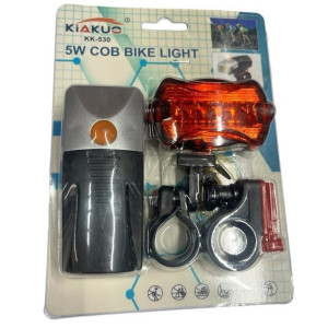Set de lumina pentru bicicleta cu LED-uri si stop - Img 2