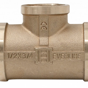 Teu alama redus 3/4"Fx1/2"Fx3/4"F
