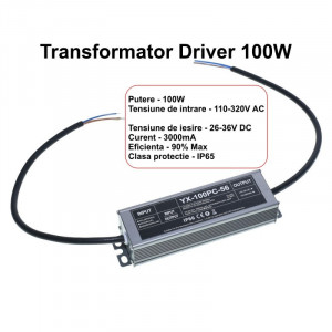 Transformator driver 100W pentru LED 26-36V