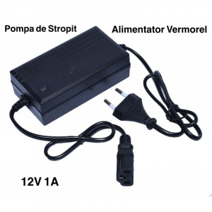Alimentator, incarcator pompa vermorel , 12V-1A