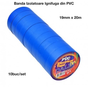 Banda Izolier Albastra 19mm x 20m - Set/10buc - Img 7