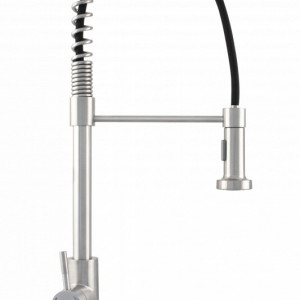 Baterie bucatarie INOX cu pipa arc si functie dus
