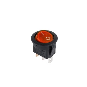 Buton cu led rosu 23mm - 220V / 3C