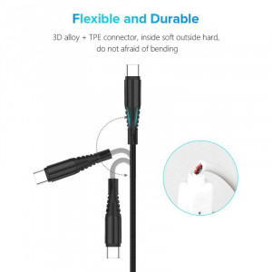 Cablu USB 3.0 - tip C panzat Treqa, lungime 100cm - Img 2