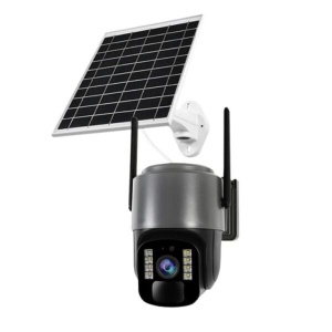 Camera supraveghere solara 4G, 3MP, PTZ 355°, Night Vision Color, Audio Bidirecțional,