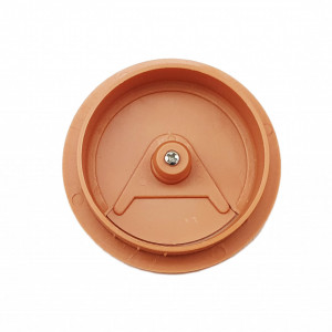 Capac trecere cabluri plastic maro deschis D60 - Img 2