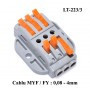Conector doza 3-3 pentru cablu , LT-223/3 - Img 3