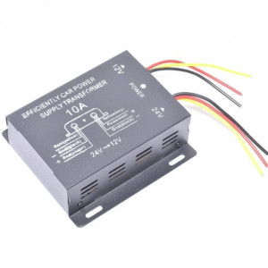 Convertor Auto de Tensiune 24V-12V DC / 10A