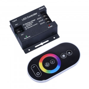 Dimmer touch LED RGB 12V-24V cu telecomanda - Img 2