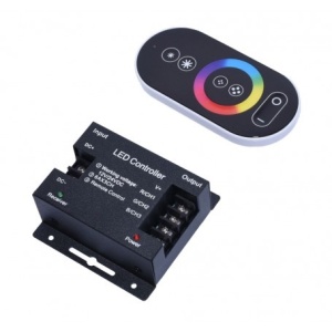Dimmer touch LED RGB 12V-24V cu telecomanda