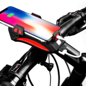 Far 2 leduri, suport bicicleta, 5 melodii, incarcator telefon - Img 3