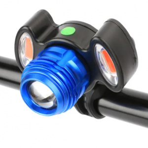 Far bicicleta led multifunctional lumina flash cu rencarei USB - Img 2