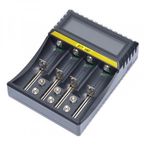 Incarcator Digital Inteligent de Li-Ion, Ni-Mh, Ni-Cd pentru R3, R6, 18650, 9V
