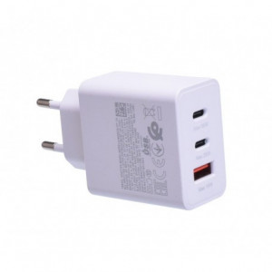 Incarcator rapid 65W PD triplu, 2 x Tip C + Usb 2.0