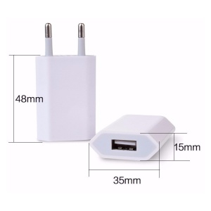 Incarcator retea tip stecher 220V 1 x USB 5V/1A - Img 2