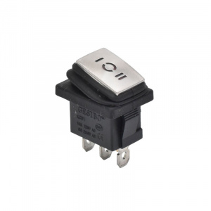 Intrerupator IRS mic cu inox 6A-3P / KCD1 - 23x17x30mm