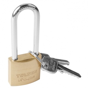 Lacat din alama cu veriga lunga 30 mm, Industrial LOCKplus, Tolsen